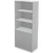 Schäfer Shop Genius Bibliothèque combinée étagères et portes TETRIS WALL, 5 HC, l. 800 x P 440 x H 1880 mm, gris clair