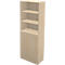 Schäfer Shop Genius Bibliothèque combinée étagères et portes TETRIS WALL, 6 HC, l. 800 x P 440 x H 2250 mm, decor érable