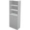 Schäfer Shop Genius Bibliothèque combinée étagères et portes TETRIS WALL, 6 HC, l. 800 x P 440 x H 2250 mm, gris clair
