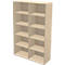 Schäfer Shop Genius Bibliothèque étagère TETRIS WALL, 5 HC, l. 1000 x P 420 x H 1880 mm, érable