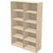 Schäfer Shop Genius Bibliothèque étagère TETRIS WALL, 5 HC, l. 1200 x P 420 x H 1880 mm, érable