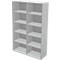 Schäfer Shop Genius Bibliothèque étagère TETRIS WALL, 5 HC, l. 1200 x P 420 x H 1880 mm, gris clair