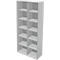 Schäfer Shop Genius Bibliothèque étagère TETRIS WALL, 6 HC, l. 1000 x P 420 x H 2250 mm,gris clair