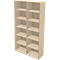 Schäfer Shop Genius Bibliothèque étagère TETRIS WALL, 6 HC, l. 1200 x P 420 x H 2250 mm, érable