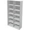Schäfer Shop Genius Bibliothèque étagère TETRIS WALL, 6 HC, l. 1200 x P 420 x H 2250 mm, gris clair