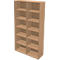 Schäfer Shop Genius Bibliothèque étagère TETRIS WALL, 6 HC, l. 1200 x P 420 x H 2250 mm, hêtre