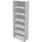 Schäfer Shop Genius Bibliothèque étagère TETRIS WALL, 6 HC, l. 800 x P 420 x H 2250 mm, gris clair