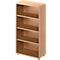 Schäfer Shop Genius Bibliothèque étagères TETRIS SOLID, panneau de particules, 4 HC, l. 800 x P 421 x H 1520 mm, décor hêtre 