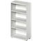 Schäfer Shop Genius Bibliothèque étagères TETRIS SOLID, panneau de particules, 4 HC, l. 800 x P 421 x H 1520 mm, gris clair 