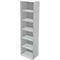 Schäfer Shop Genius Bibliothèque TETRIS WALL, 6 HC, L 600 x P 420 x H 2250 mm, gris clair