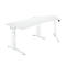Schäfer Shop Genius Bureau 135° Ergostyle Planova, extension à droite, réglage manuel de la hauteur, l. 2165 x P 800 mm, blanc/blanc 