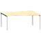 Schäfer Shop Genius Bureau asymétrique MODENA FLEX, extension à droite l. 1800 mm, érable 