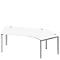 Schäfer Shop Genius Bureau d'angle MODENA FLEX 135°, approche à droite, L 2165 mm, , blanc