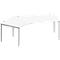 Schäfer Shop Genius Bureau d'angle MODENA FLEX 135°, approche à gauche, L 2165 mm, blanc