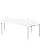 Schäfer Shop Genius Bureau d’angle MODENA FLEX 135°, extension à droite, blanc 