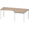 Schäfer Shop Genius Bureau d'angle MODENA FLEX 90°, approche à droite, L 2000 mm, chêne