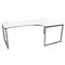 Schäfer Shop Genius Bureau d'angle MODENA FLEX, 90°, pied en forme d'étrier, approche à droite, L 2000 mm, blanc