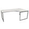 Schäfer Shop Genius Bureau d'angle MODENA FLEX, 90°, pied en forme d'étrier, approche à droite, L 2000 mm, gris clair