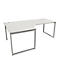 Schäfer Shop Genius Bureau d'angle MODENA FLEX, 90°, pied en forme d'étrier, approche à gauche, L 2000 mm, gris clair