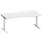 Schäfer Shop Genius Bureau de forme libre MODENA FLEX, extension à droite, largeur 1800 mm, gris clair