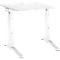 Schäfer Shop Genius Bureau ERGOSTYLE S, hauteur réglable manuellement, rectangle, pied en C, L 800 x P 800 x H 675-895 mm, blanc/blanc