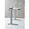 Schäfer Shop Genius bureau ERGOSTYLE S, rechthoekig, 2-traps elektrisch in hoogte verstelbaar, C-voet, B 1600 x D 800 x H 635-1305 mm, incl. Memory Master + lade, aluminium lichtgrijs/wit