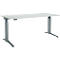 Schäfer Shop Genius bureau ERGOSTYLE S, rechthoekig, elektrisch in hoogte verstelbaar, één niveau, C-voet, B 1800 x D 800 x H 715-1182 mm, incl. Memory Master, lichtgrijs/antraciet
