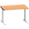 Schäfer Shop Genius Bureau MODENA FLEX, 1200 x 800 mm, hêtre