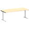 Schäfer Shop Genius Bureau MODENA FLEX, 2000 x 1000 mm, érable