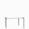 Schäfer Shop Genius Bureau MODENA FLEX, 4 pieds avec tubes rectangulaires, d'un côté, l. 1200 mm, blanc 