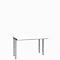 Schäfer Shop Genius Bureau MODENA FLEX, 4 pieds avec tubes rectangulaires, des deux côtés, l. 1200 mm, blanc 