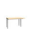Schäfer Shop Genius Bureau MODENA FLEX, 4 pieds avec tubes rectangulaires, des deux côtés, l. 1200 mm, érable 