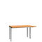 Schäfer Shop Genius Bureau MODENA FLEX, 4 pieds avec tubes rectangulaires, des deux côtés, l. 1200 mm, hêtre 