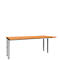 Schäfer Shop Genius Bureau MODENA FLEX, 4 pieds avec tubes rectangulaires, des deux côtés, l. 1800 mm, hêtre 