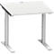 Schäfer Shop Genius Bureau MODENA FLEX, 800 x 800 mm, gris clair