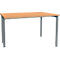 Schäfer Shop Genius bureau MODENA FLEX, breedte 1200 mm, aan één zijde ingekort, beuken/antraciet
