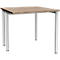 Schäfer Shop Genius bureau MODENA FLEX, breedte 800 mm, aan één zijde ingekort, eik