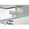 Schäfer Shop Genius bureau MODENA FLEX, elektrisch in hoogte verstelbaar, rechthoekig, T-poot, B 1800 x D 800 mm, lichtgrijs/wit