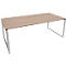 Schäfer Shop Genius bureau Modena Flex, in hoogte verstelbaar, rechthoekige vorm, beugelpoot, breedte 2000 mm, eiken decor