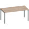Schäfer Shop Genius Bureau MODENA FLEX, tube rond à 4 pieds, L 1600 x P 800 mm, chêne/anthracite