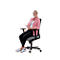 Schäfer Shop Genius bureaustoel SSI Lady Proline, met armleuningen, 3D punt synchroonmechanisme, wellness zitting, 3D netrugleuning, zwart/grijs