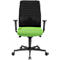 Schäfer Shop Genius bureaustoel SSI Lady Proline, met armleuningen, 3D punt synchroonmechanisme, wellness zitting, 3D netrugleuning, zwart/groen