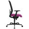 Schäfer Shop Genius bureaustoel SSI Lady Proline, met armleuningen, 3D punt synchroonmechanisme, wellness zitting, 3D netrugleuning, zwart/paars