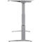 Schäfer Shop Genius Bureautafel PLANOVA ergoSTYLE, C-poot, rechthoek, tweetraps elektr. in hoogte verstelbaar, B 2000 mm, lichtgrijs/blank aluminium 