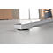 Schäfer Shop Genius Bureautafel PLANOVA ergoSTYLE, C-poot, rechthoek, tweetraps elektr. in hoogte verstelbaar, B 2000 x D 800 x H 645-1305 mm, ahorndecor/blank aluminium