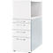 Schäfer Shop Genius Caisson d'appoint avec armoire étagères à poser, verrouillable, poignée 2, blanc 