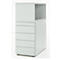 Schäfer Shop Genius Caisson d'appoint avec armoire étagères à poser, verrouillable, sans poignée, gris clair 