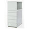 Schäfer Shop Genius Caisson d'appoint avec armoire étagères à poser, verrouillable, sans poignée, gris clair 