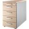Schäfer Shop Genius Caisson fixe 13333, avec poignée ronde, L 435 x H 717 mm, décor chêne/alu blanc