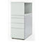 Schäfer Shop Genius Caisson fixe avec étagère à poser, verrouillable, rainure de poignée latérale, gris clair